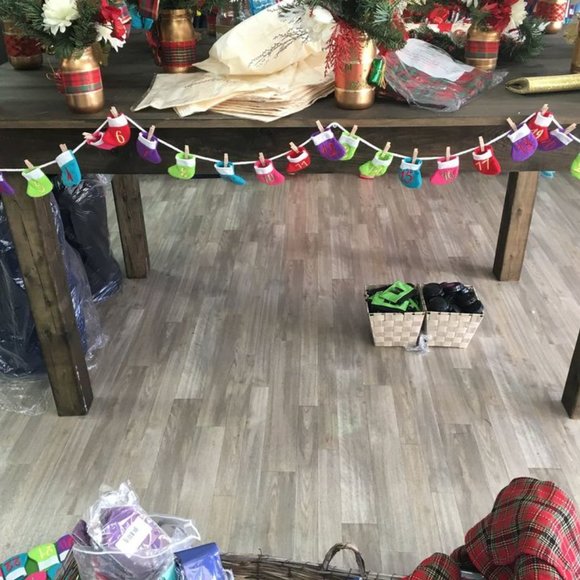 NEW! Advent Calendar Multicolor Stockings Reusable - Picture 2 of 7